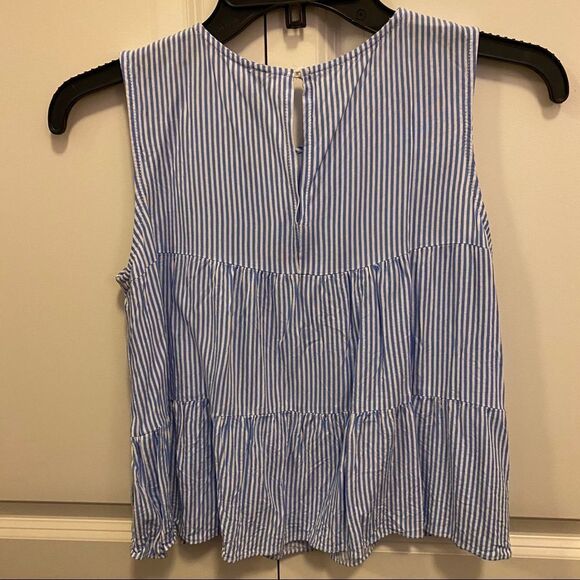 Design Lab - Striped Ruffle Top - Picture 2 of 6